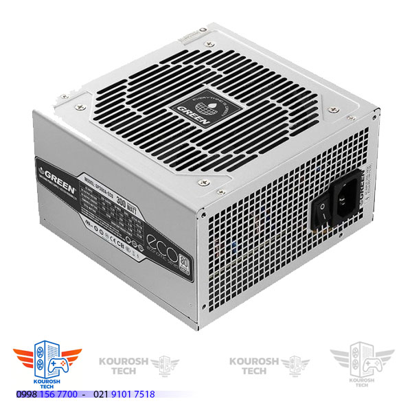 منبع تغذیه کامپیوتر گرین GP300A-ECO 80 Plus White توان 300 وات